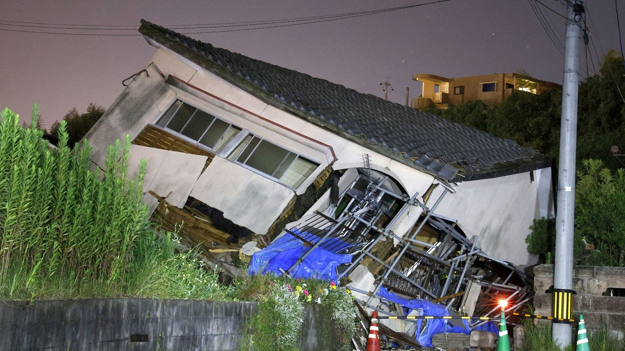 Damage from earthquake in Japan on Thursday
