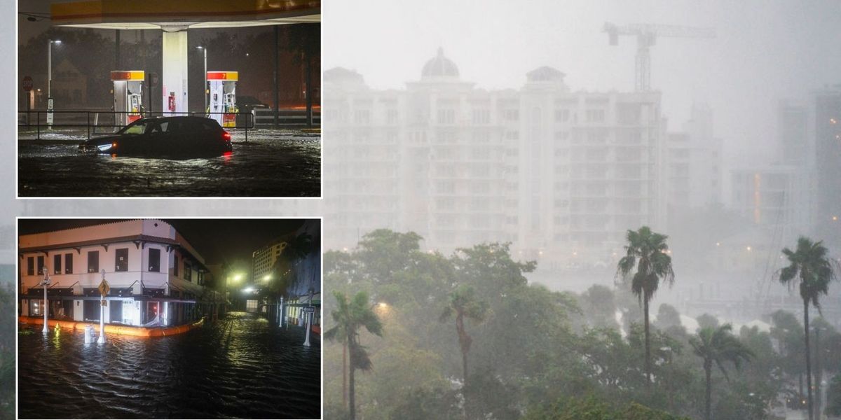 NextImg:First deaths reported as millions left without power after 120mph winds and 'catastrophic' flooding