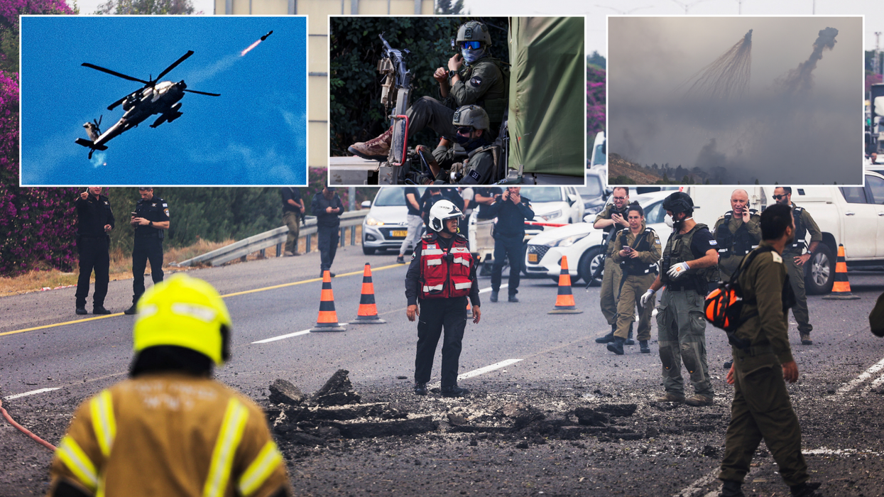 Damage in Kfar Qasim, near Tel Aviv/Israeli helicopter/Israeli troops/Israeli artillery