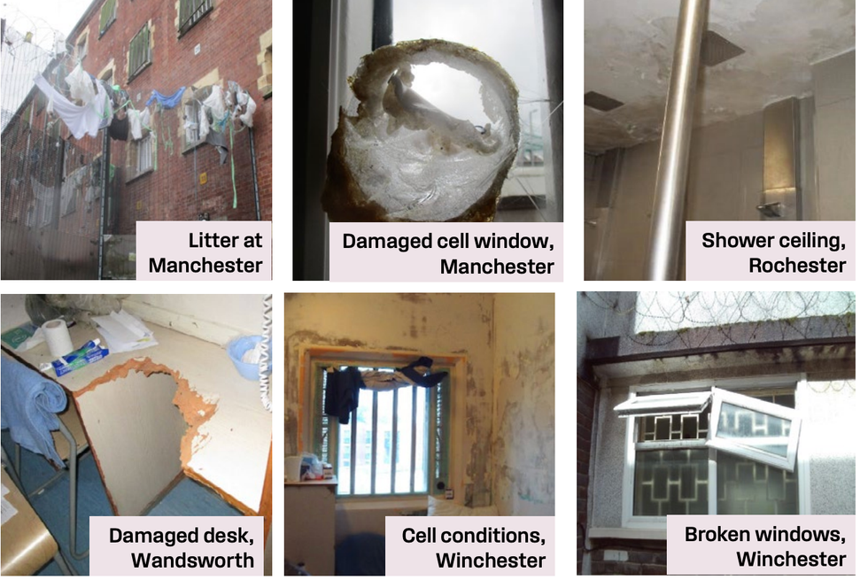 Damage in prisons