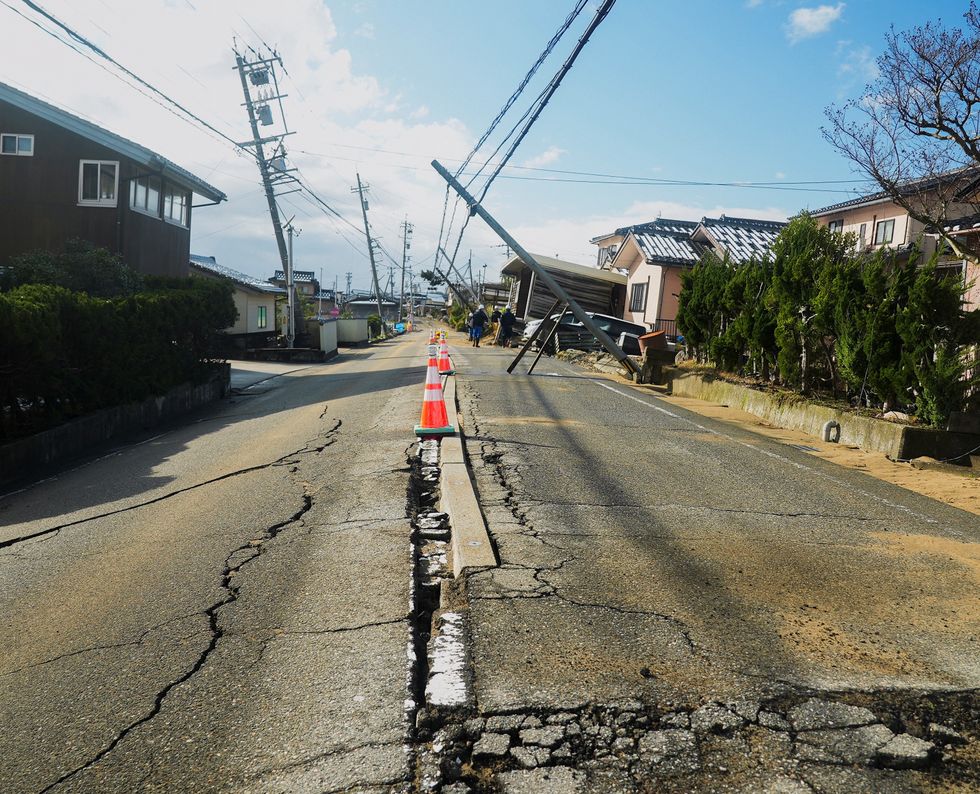 Damaged road