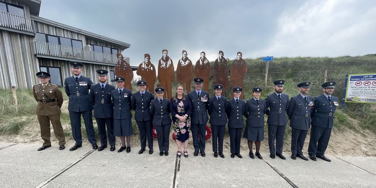 NextImg:Memorial silhouettes of fallen Dambusters revealed at 'humbling' service in Netherlands