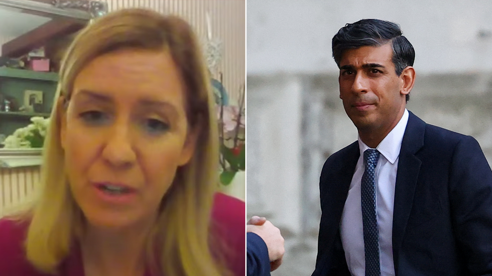 Dame Andrea Jenkyns and Rishi Sunak