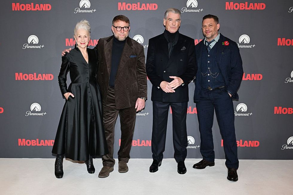 Dame Helen Mirren, Guy Ritchie, Pierce Brosnan and Tom Hardy