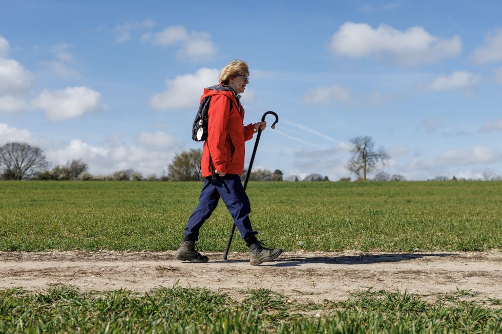 Dame Sarah Mullally walking to Canterbury on a pilgrimage
