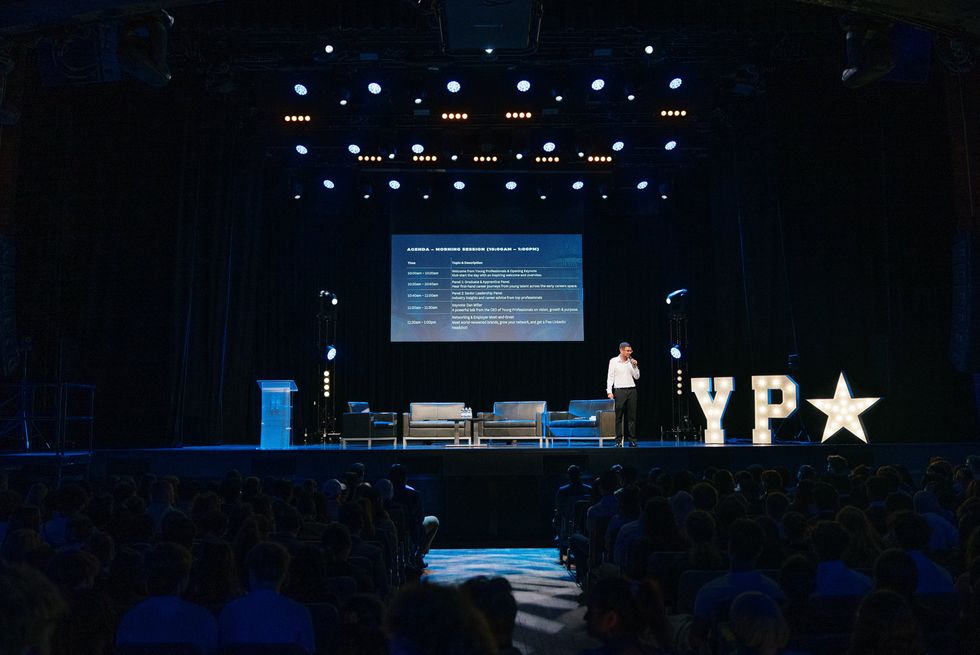 Dan Miller addresses audience