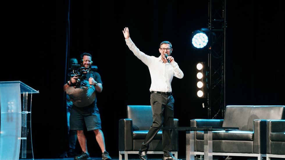 Dan Miller speak at event