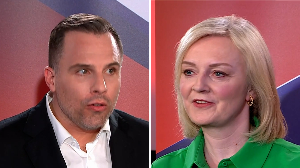 Dan Wootton and Liz Truss spoke about Prince Harry in Leigh, Greater Manchester