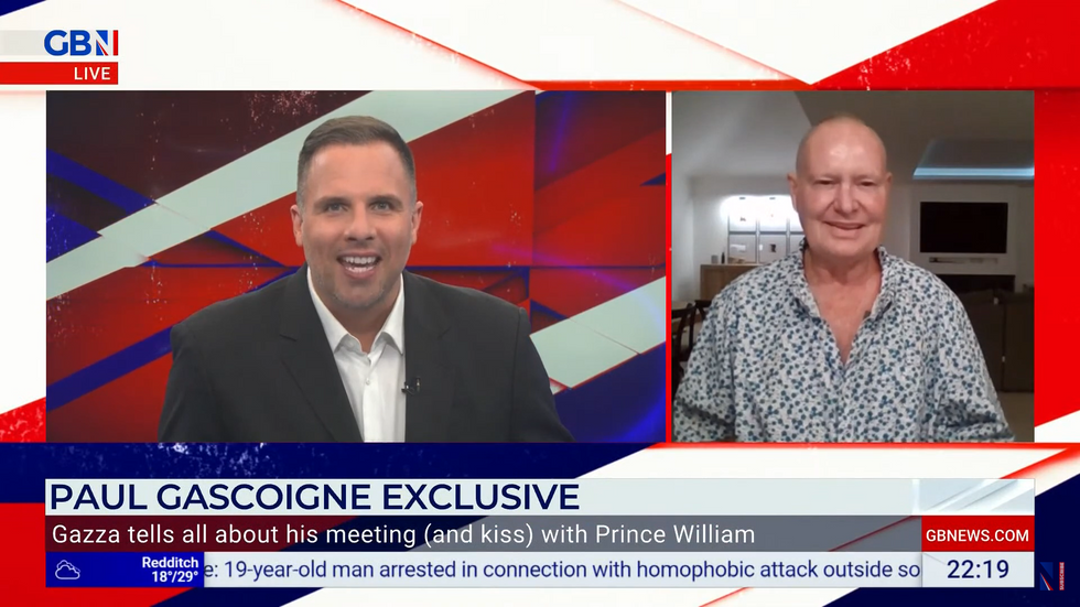 Dan Wootton and Paul Gascoigne