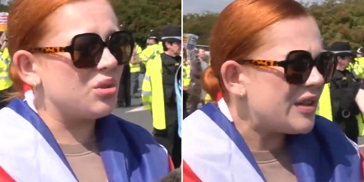 NextImg:Cannock local makes heartbreaking admission during face-off with counter protesters: 'Not right’