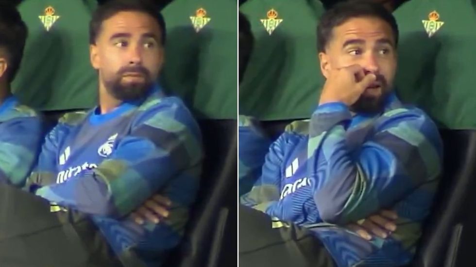 Dani Carvajal was captured on television appearing to criticise Trent Alexander-Arnold's defensive work rate during Real Madrid's draw with Real Betis on Friday evening