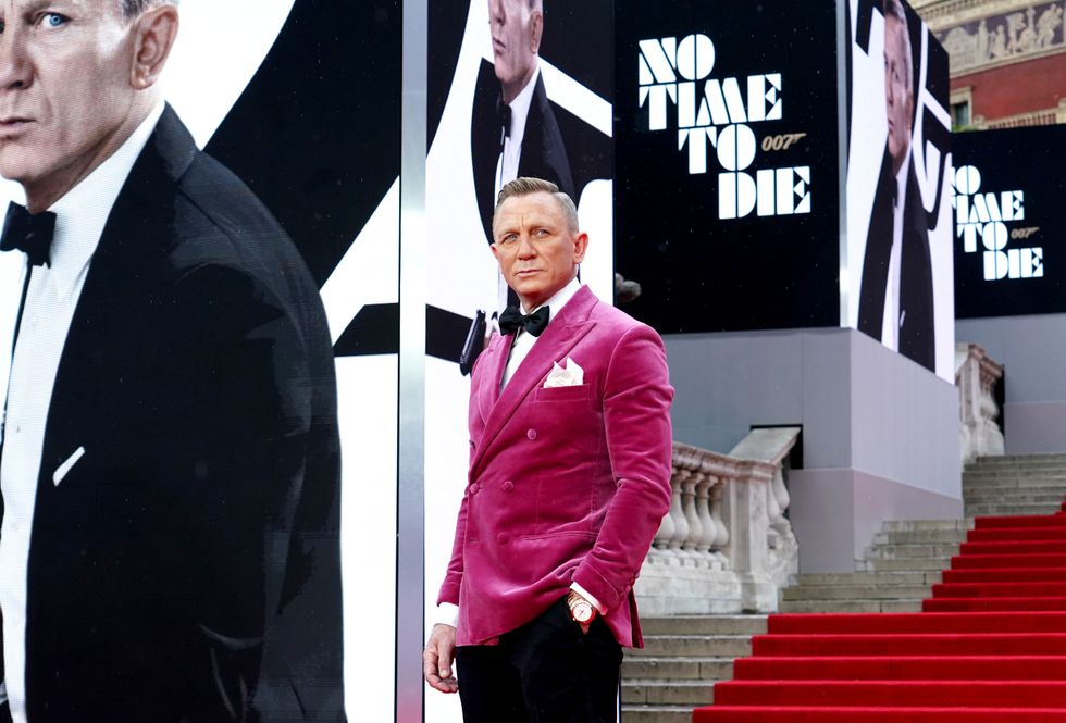 Daniel Craig attending the World Premiere of No Time To Die, at the Royal Albert Hall in London. Picture date: Tuesday September 28, 2021.