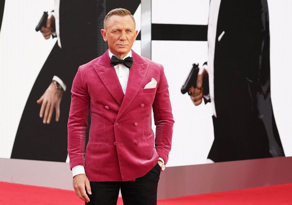 Daniel Craig attending the World Premiere of No Time To Die, at the Royal Albert Hall in London.