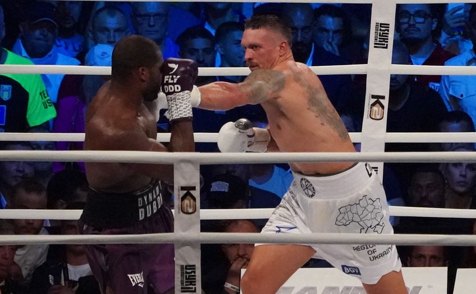 Daniel Dubois and Oleksandr Usyk