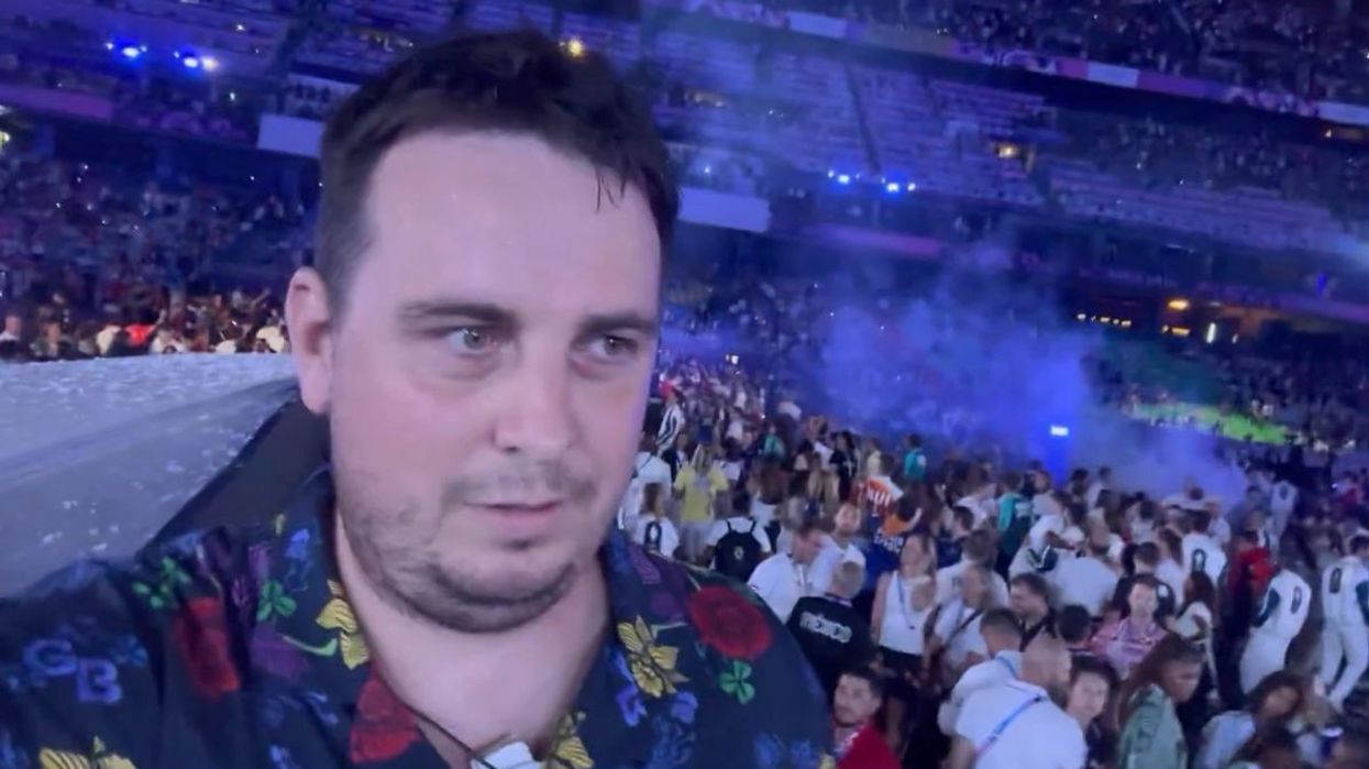 Daniel Jarvis infiltrated the Olympics closing ceremony