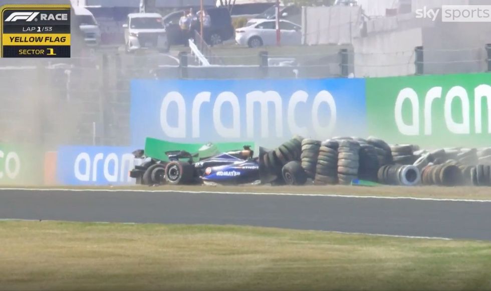 Daniel Ricciardo and Alex Albon