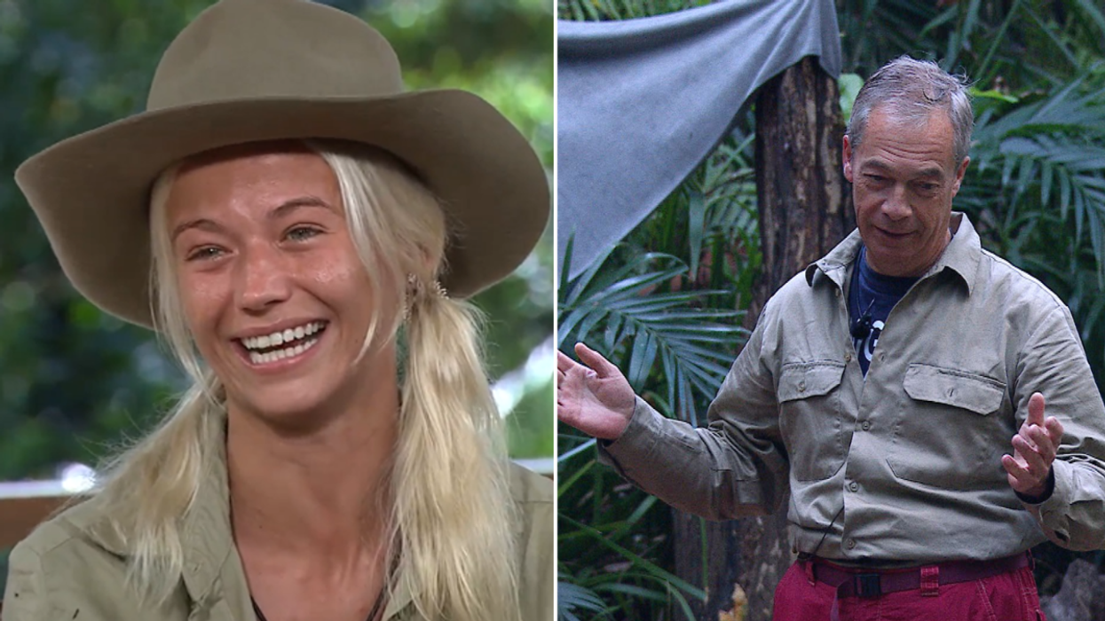 Danielle Harold and Nigel Farage