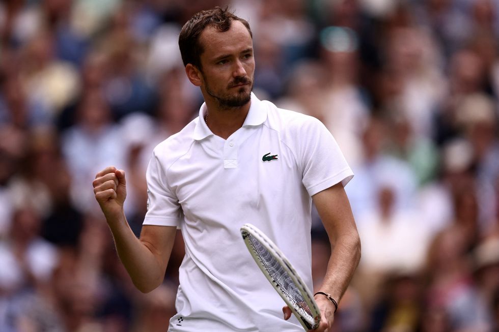Daniil Medvedev ended up taking the first set