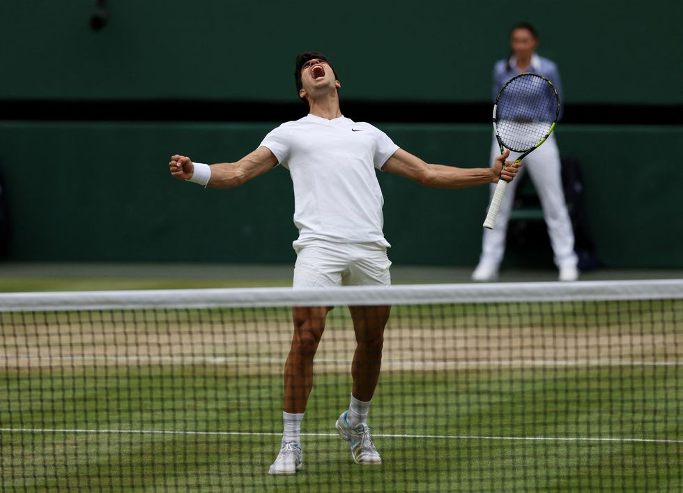 Daniil Medvedev eventually lost to Carlos Alcaraz