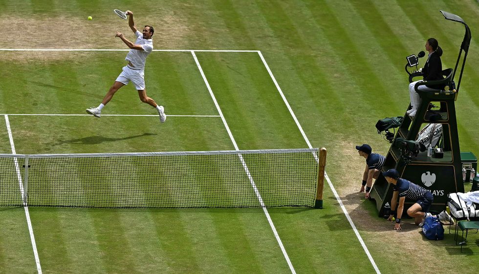 Daniil Medvedev said something to the umpire