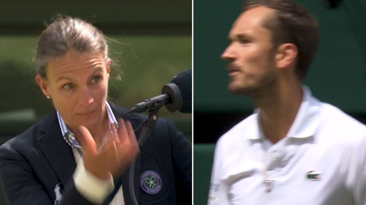 Daniil Medvedev was given a code violation