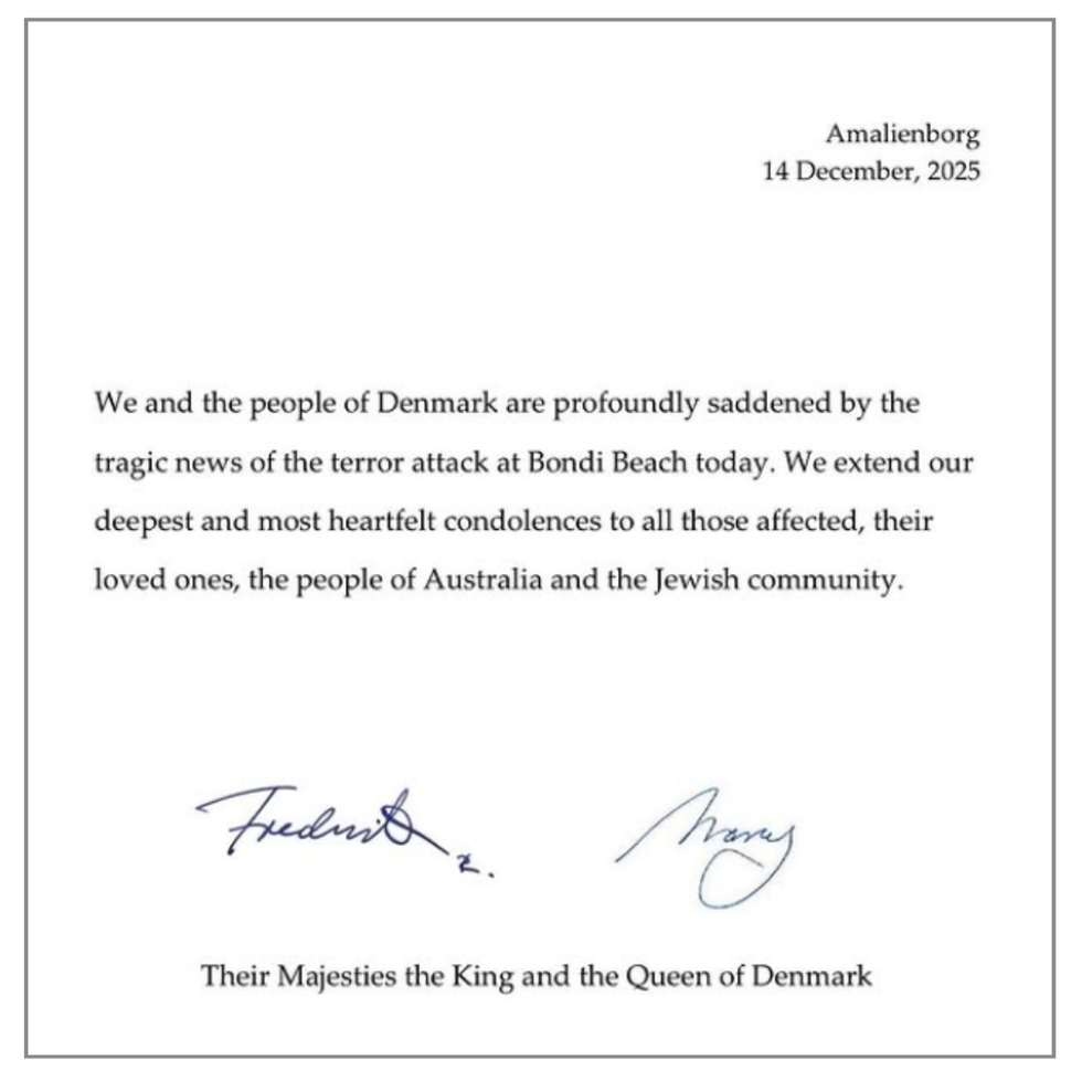 Danish royal message