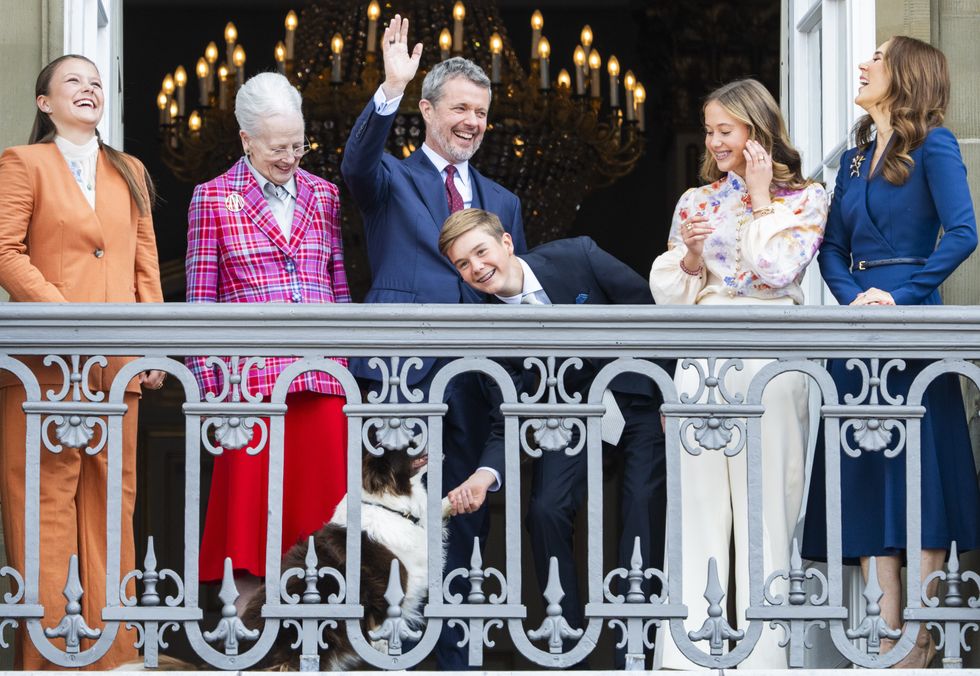 Danish royals and dog