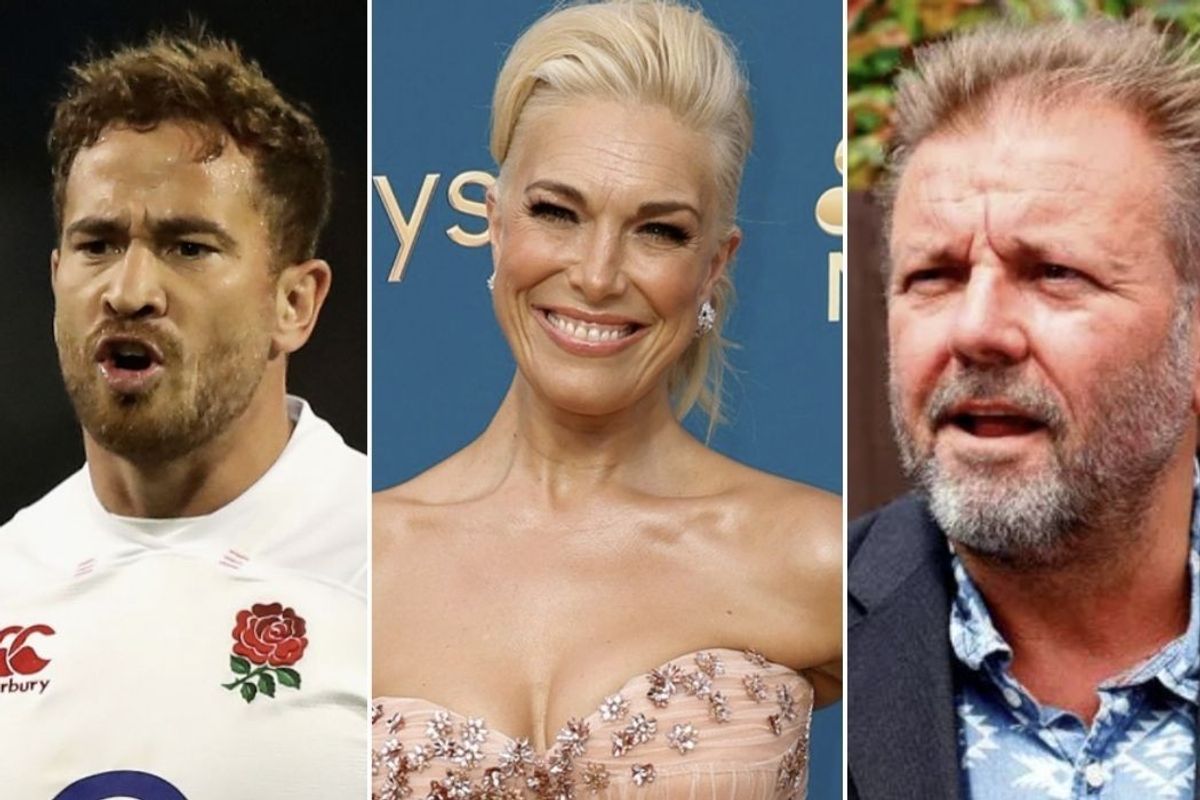 Danny Cipriani, Hannah Waddingham and Martin Roberts