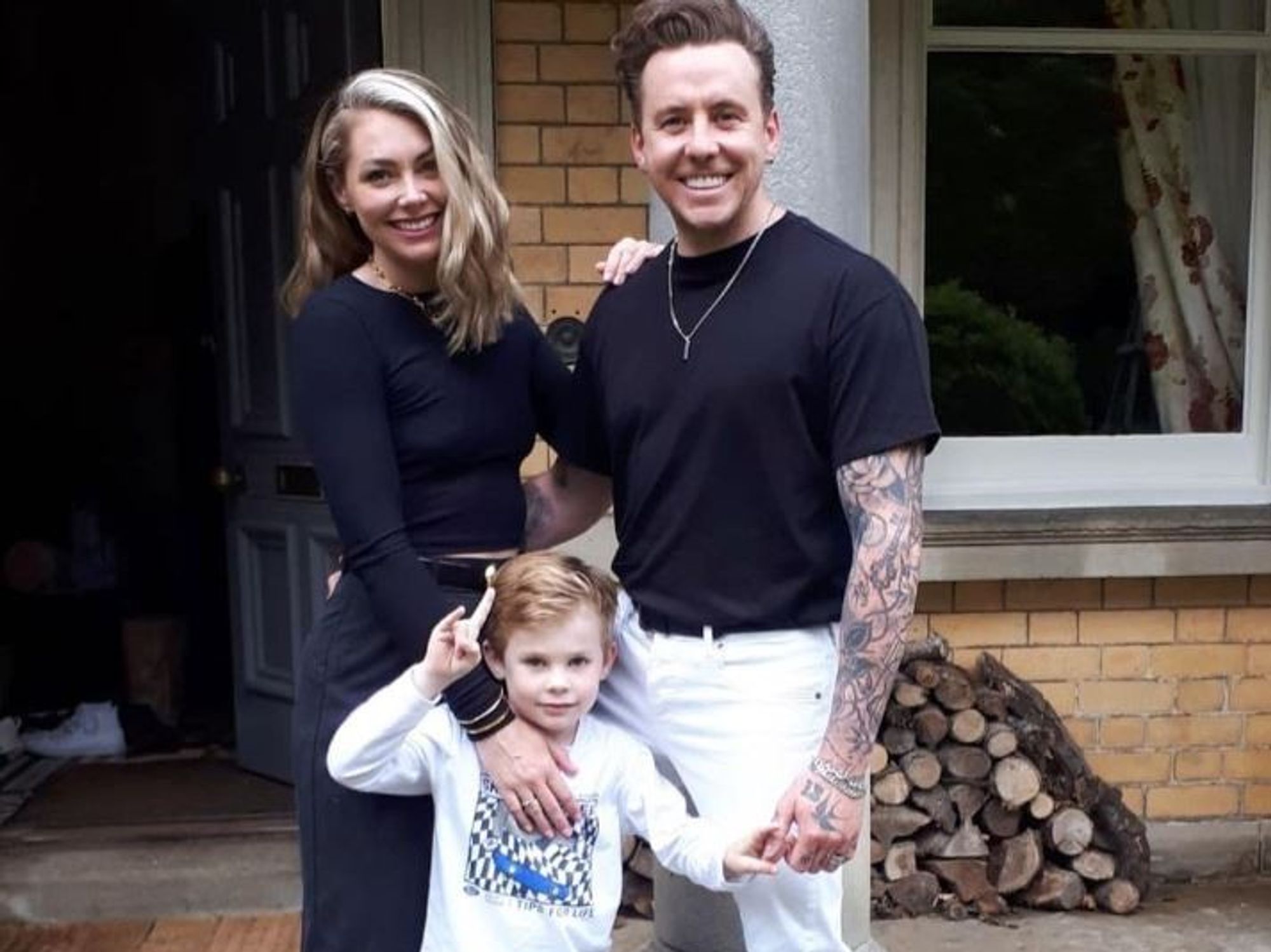 Danny Jones, Georgia Horsley and their son