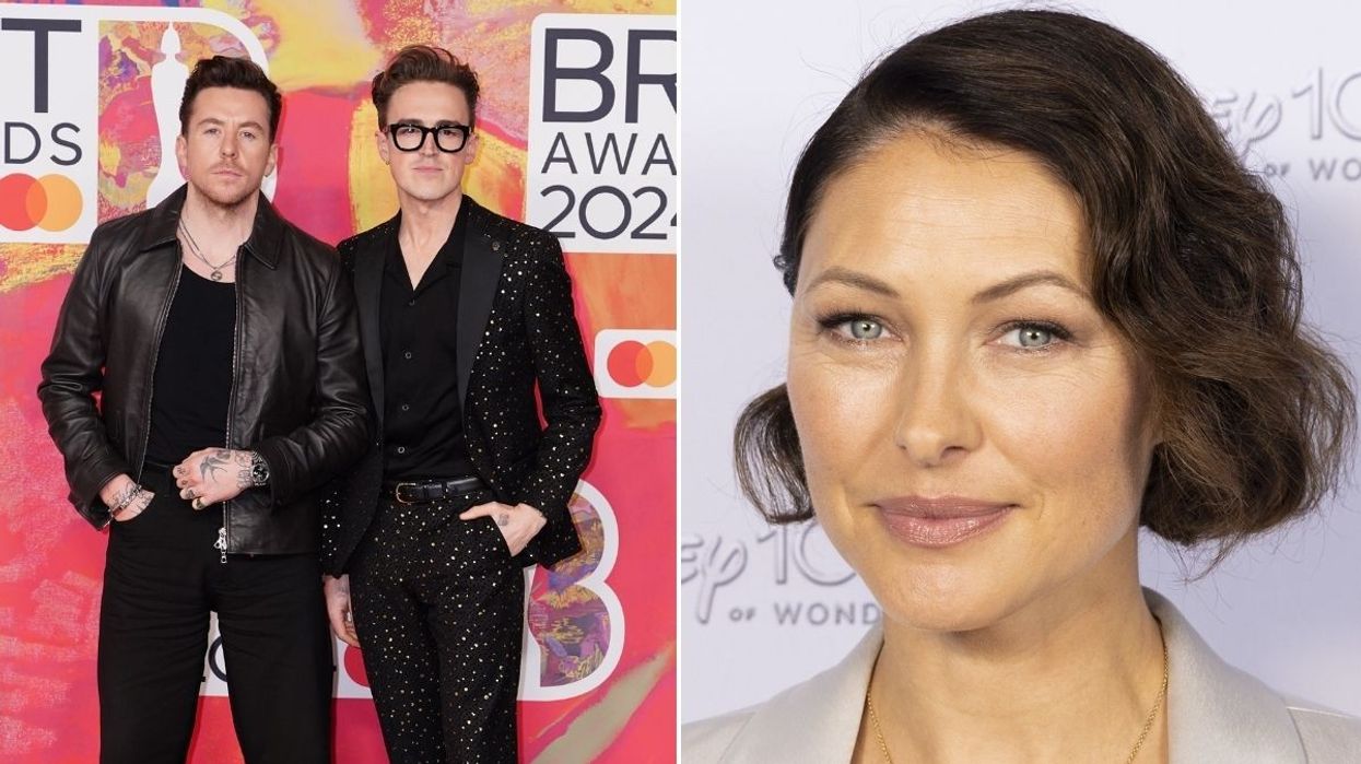 Danny Jones, Tom Fletcher and Emma Willis