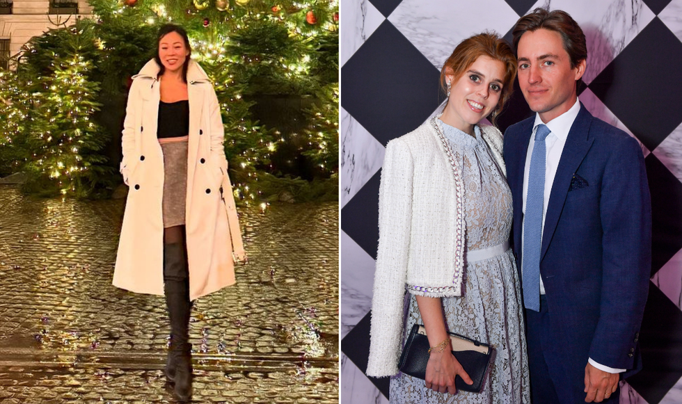 Dara Huang, Edoardo Mapelli Mozzi and Princess Beatrice