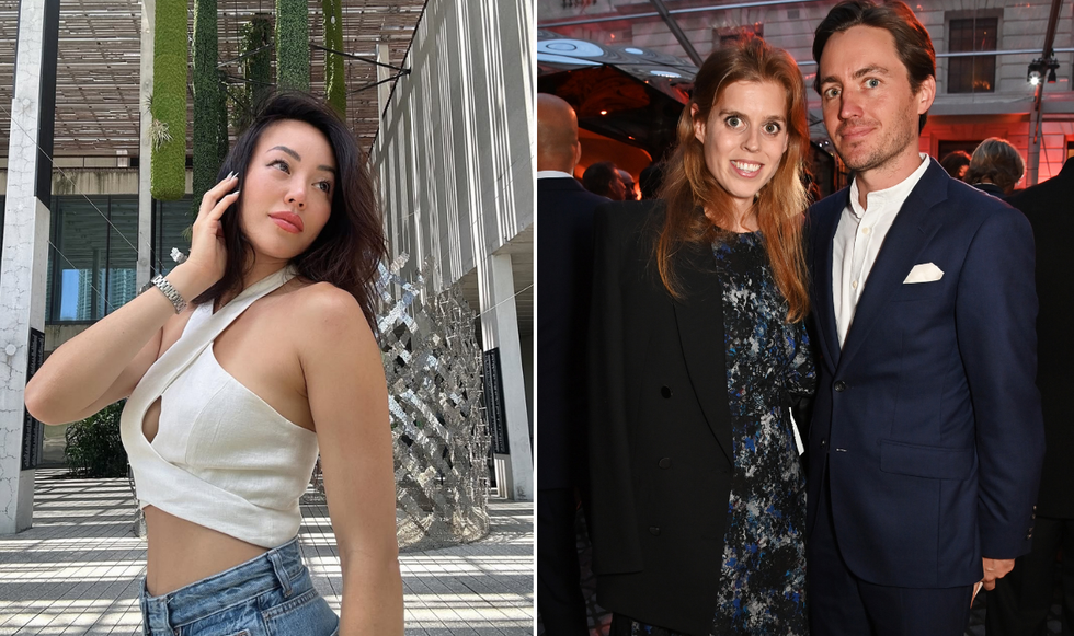 Dara Huang, Edoardo Mapelli Mozzi and Princess Beatrice