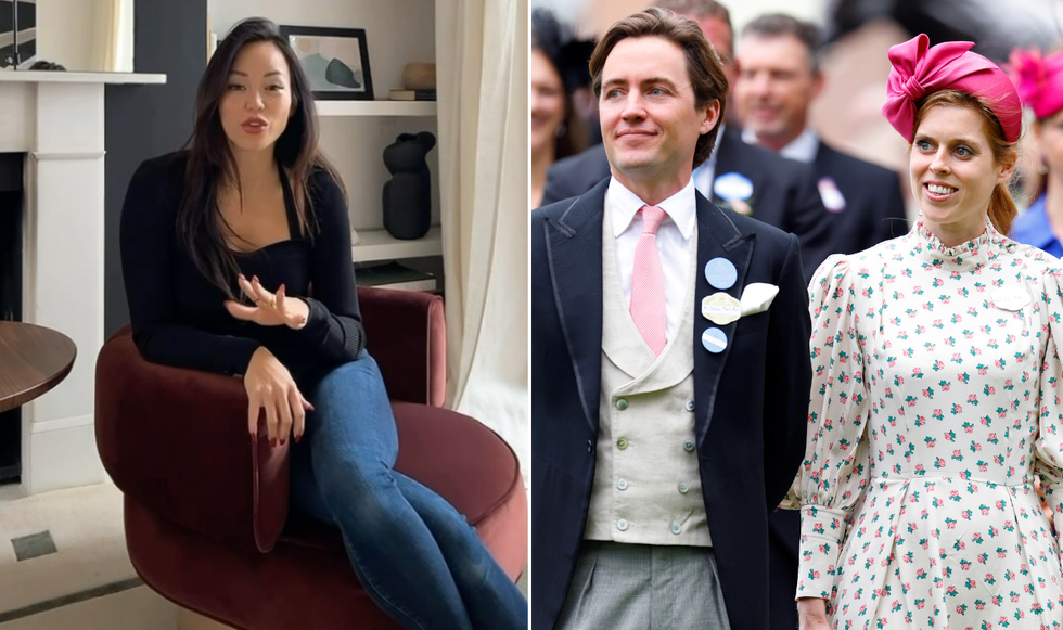 Dara Huang, Edoardo Mapelli Mozzi and Princess Beatrice