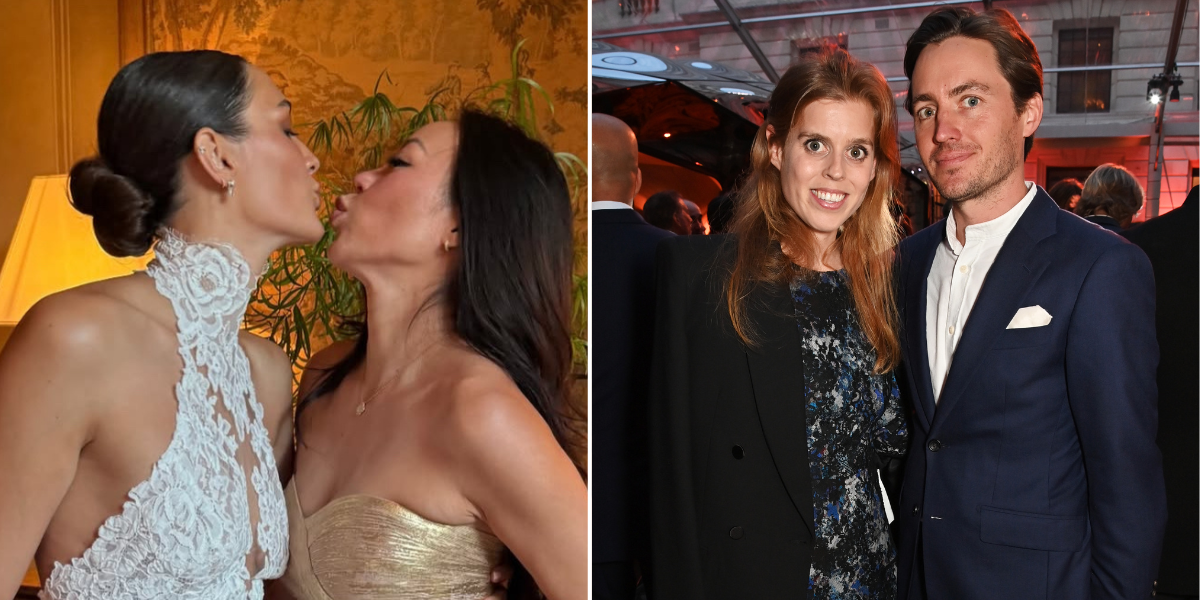 Dara Huang with Edoardo Mapelli Mozzi and Princess Beatrice