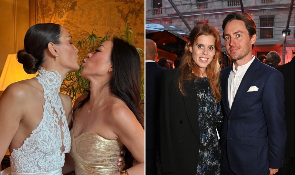 Dara Huang, Edoardo Mapelli Mozzi, and Princess Beatrice