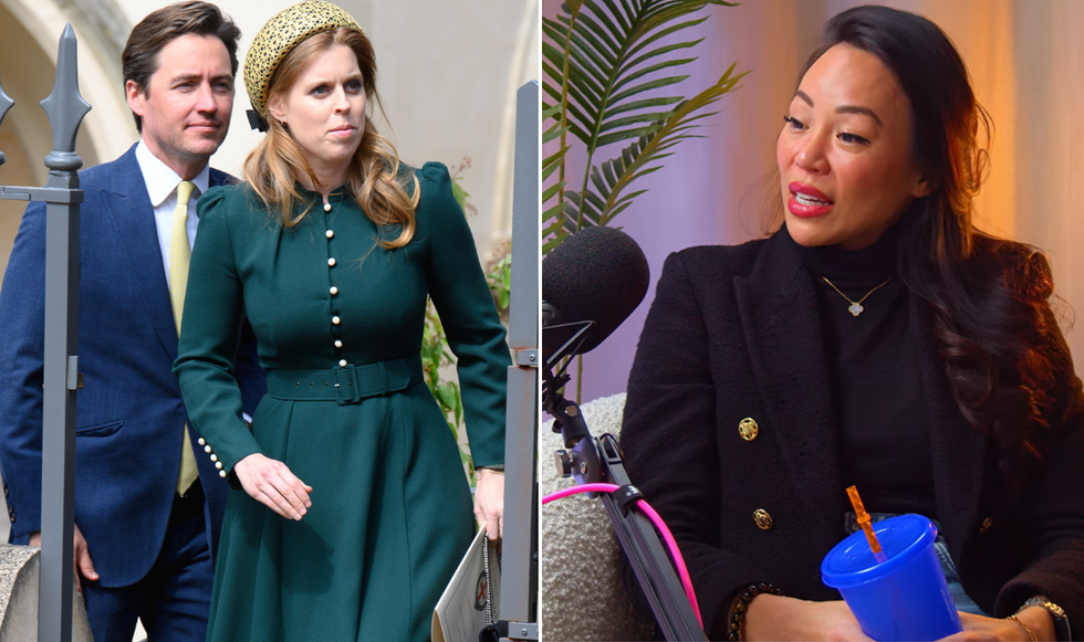 Dara Huang, Edoardo Mapelli Mozzi and Princess Beatrice