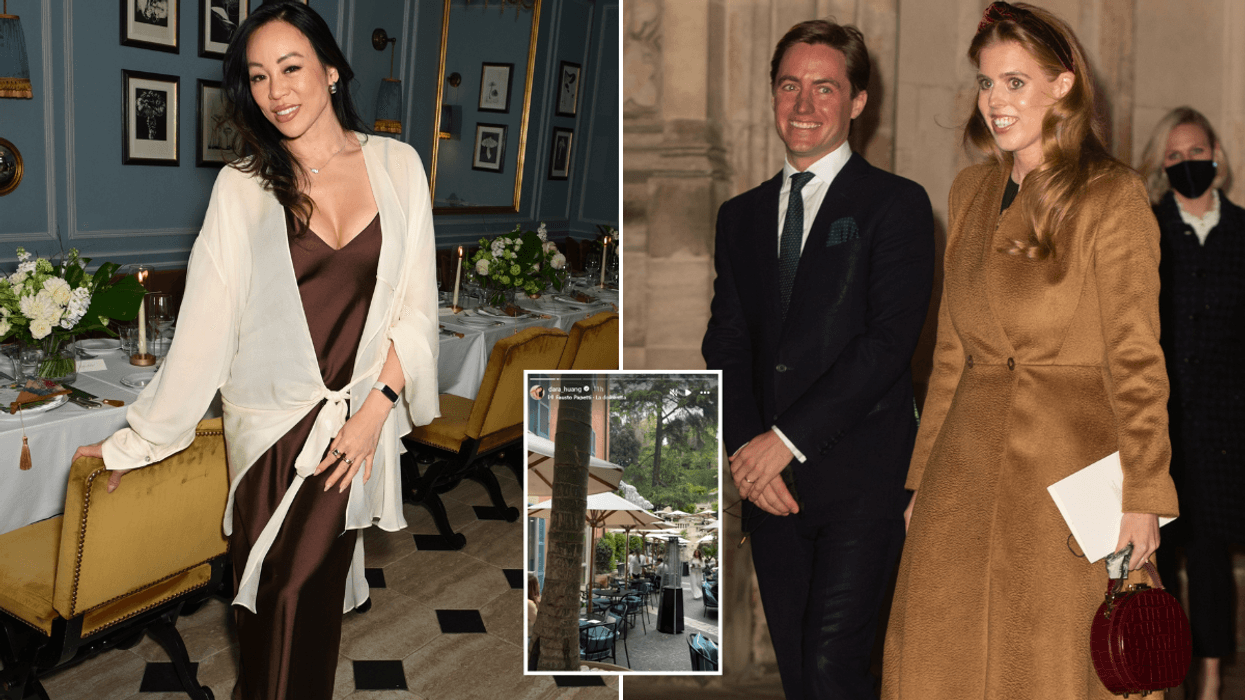 Dara Huang, Edoardo Mapelli Mozzi and Princess Beatrice