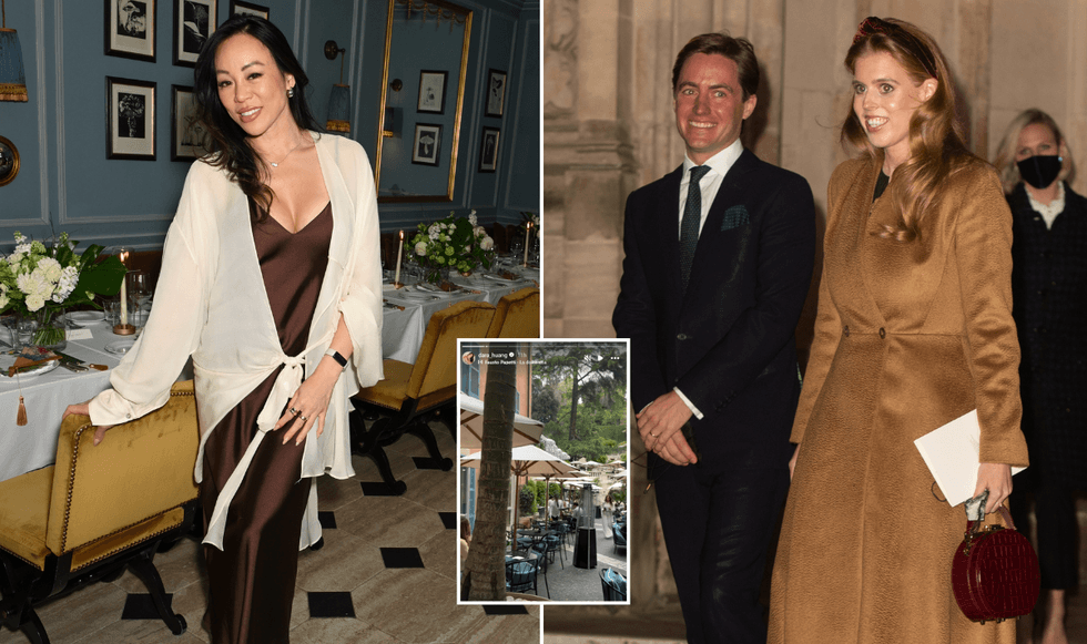 Dara Huang, Edoardo Mapelli Mozzi and Princess Beatrice