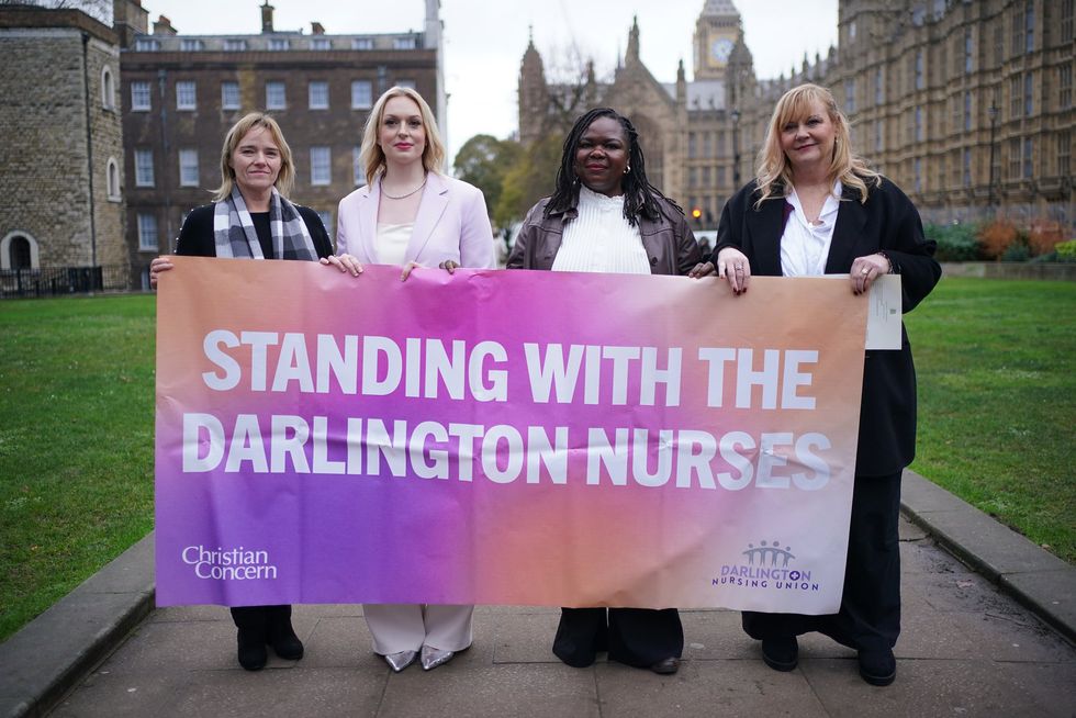 Darlington nurses, Sandie Peggie and Jennifer Melle