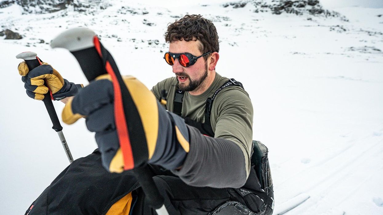 Darren Edwards is aiming to break the sit-ski world record to the South Pole