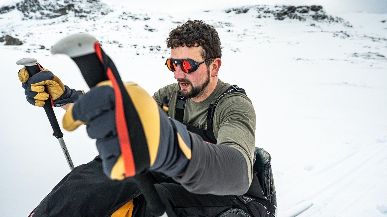 Darren Edwards is aiming to break the sit-ski world record to the South Pole