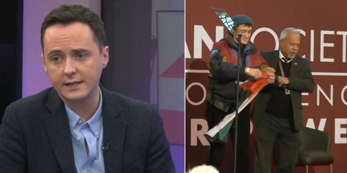 NextImg:'Privileged p***s!' Darren Grimes slams protesters at David Lammy’s speech