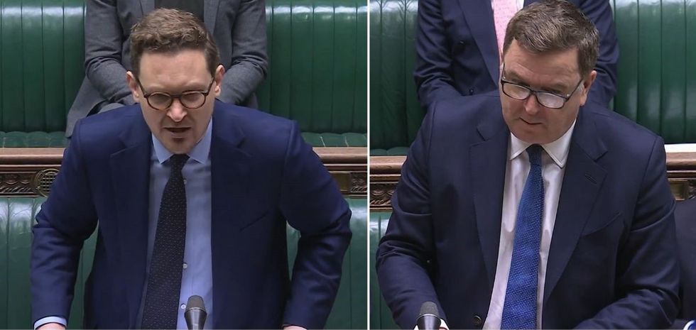 Darren Jones (left) and Mel Stride (right)