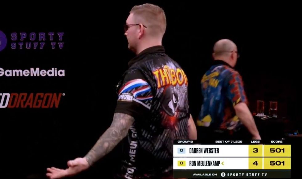 Darren Webster accused Ron Meulenkamp of farting on stage