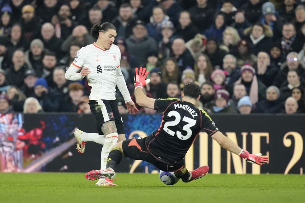 Darwin Nunez Liverpool Aston Villa