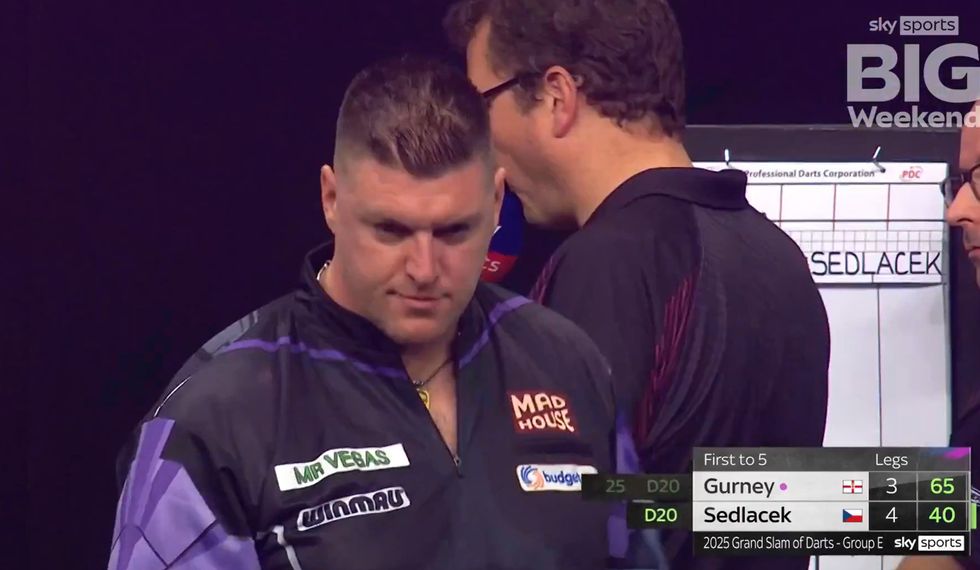 Daryl Gurney was beaten 5-3 defeat by Czech competitor Karel Sedlacek