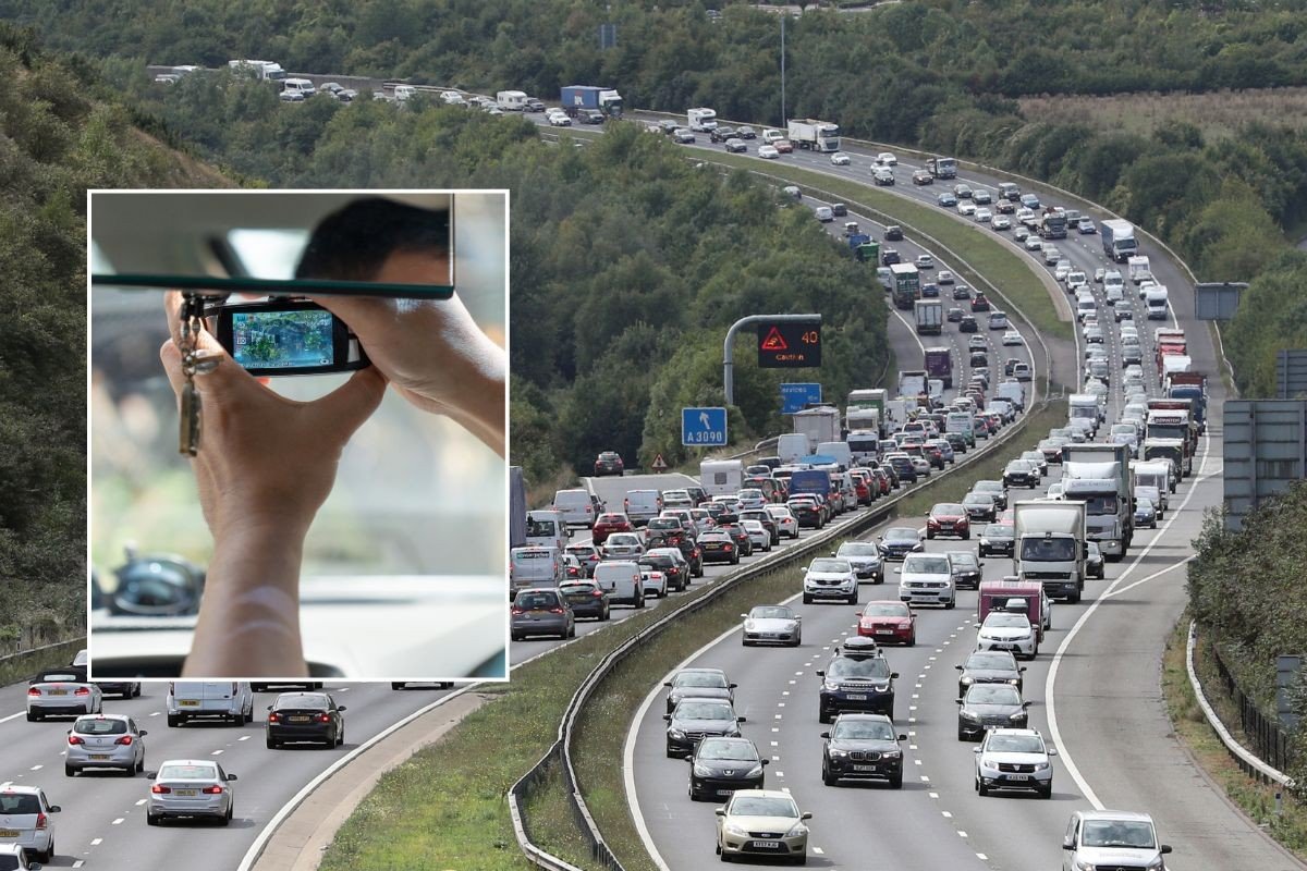 Dashcam and a busy motorway