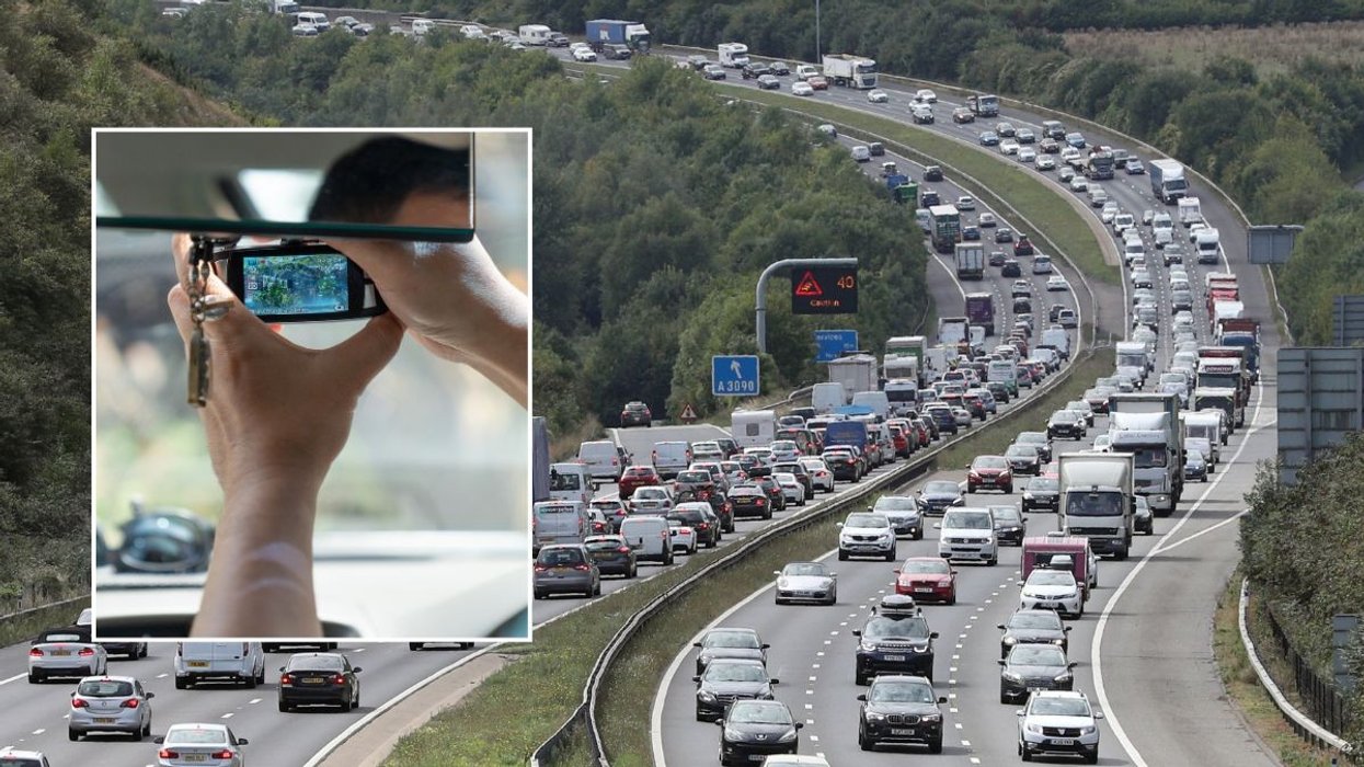Dashcam and a busy motorway