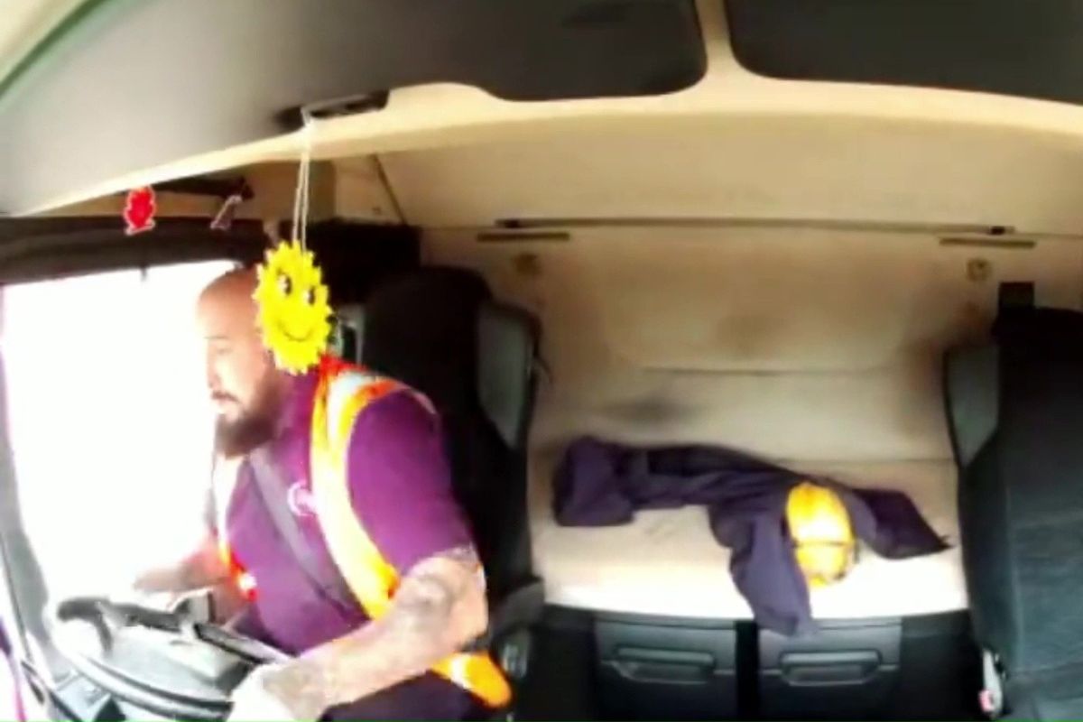 Dashcam footage of Neil Platt