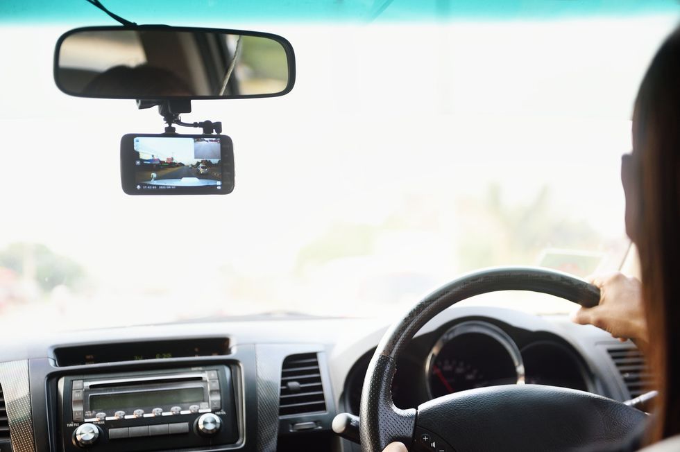 Dashcam in car